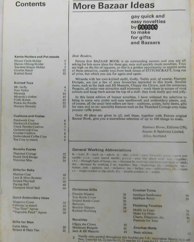 PATONS 150 MORE BAZAAR ITEMS BY PATONS -44 PAGES