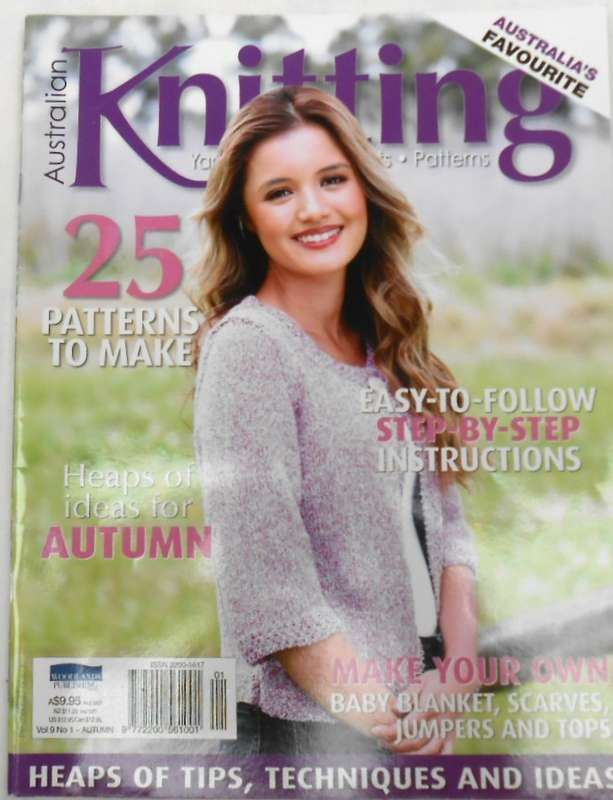 AUSTRALIAN KNITTING VOL 9 NO 1 AUTUMN- 84 PAGES