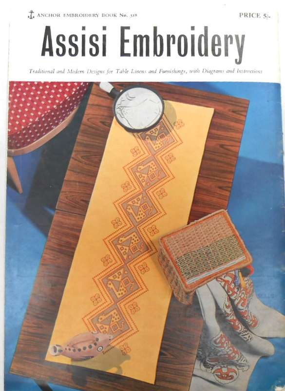 ASSISI EMBROIDERY -ANCHOR EMBROIDERY BOOK 518 - 28 PAGES
