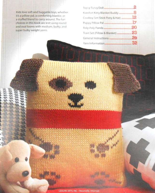 LEISURE ARTS -LOOM KNIT TOYS BY KATHY NORRIS - 36 PAGES