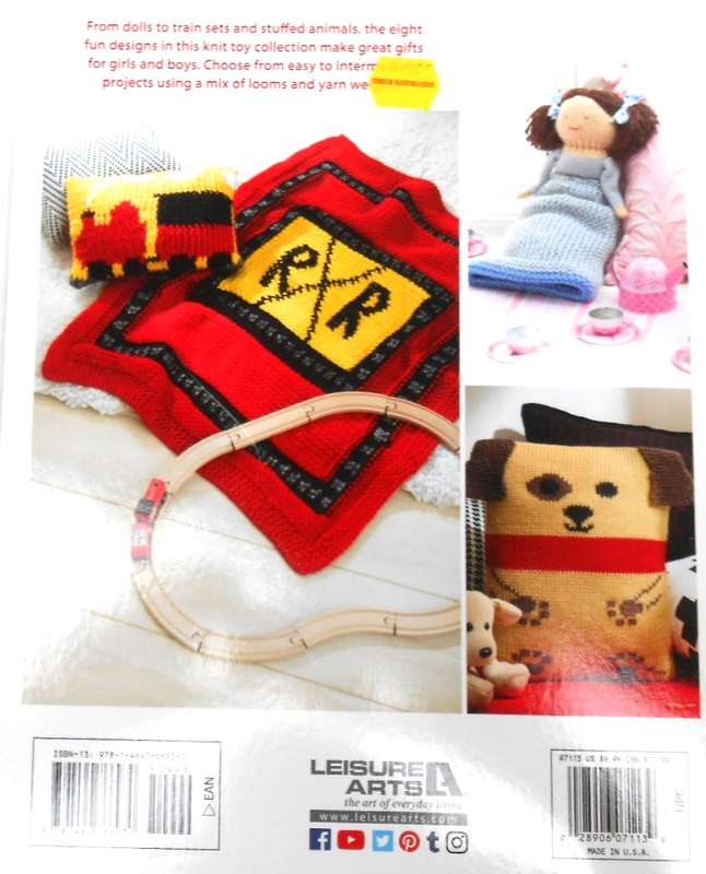 LEISURE ARTS -LOOM KNIT TOYS BY KATHY NORRIS - 36 PAGES