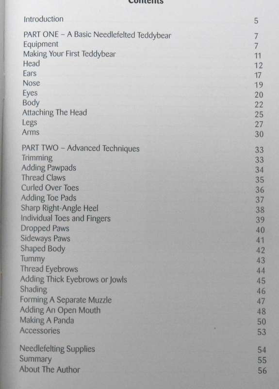 NEEDLE FELTING MAGIC - MAKING BEAUTIFUL TEDDY BEARS 60 A5 PAGES