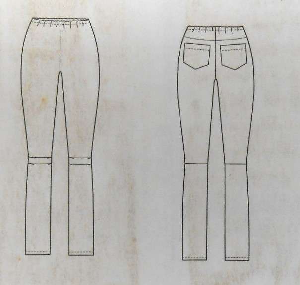 VOGUE V8859 CLOSE-FITTING PANTS+ELASTIC WAIST SIZE 6-8-10-12-14-16 COMPLETE-UNCUT-F/FOLDED-ZIPL0C