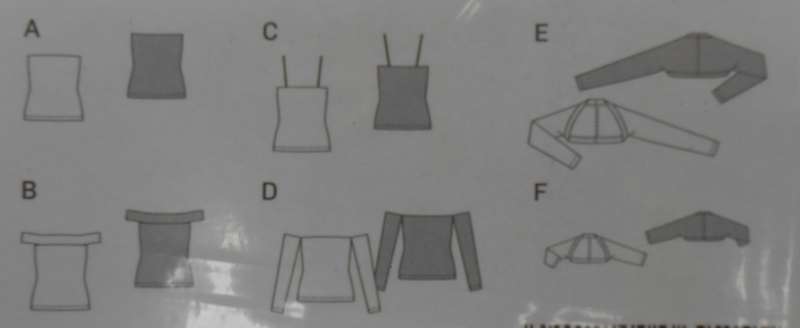 BURDA 6925 LADIES SHIRT-BOLERO-TOP-CAMI SIZE 6-20 COMPLETE-UNCUT-F/FOLDED
