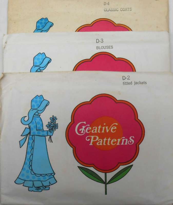 1975 CREATIVE PATTERNS D2 FITTED JACKETS D3 BLOUSES D4 CLASSIC COATS