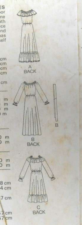 BUTTERICK 3104 OFF THE SHOULDER DRESS WITH RUFFLE SIZE 16 COMPLETE-UNCUT-F/FOLDED