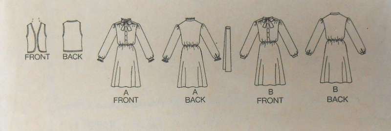 BUTTERICK 3930 LOOSE FITTING DRESS WITH SLEEVELESS CARDIGAN SIZE 14 COMPLETE-UNCUT-F/FOLDED