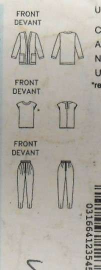 BUTTERICK 5970 JACKET-PANTS-TOP SIZE 6-8-10 COMPLETE-UNCUT-F/FOLDED