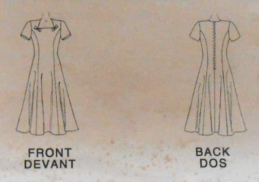 McCALLS 6356 SEMI FITTED DRESS S1ZE 6-8-10 COMPLETE-UNCUT-F/FOLDED