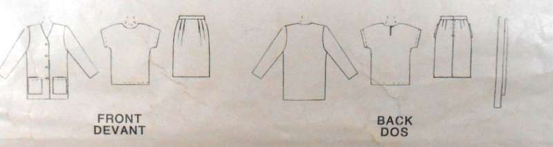McCALLS 7210 JACKET-TOP-SKIRT-SASH SIZE 18-20-22-24 COMPLETE CUT TO 24