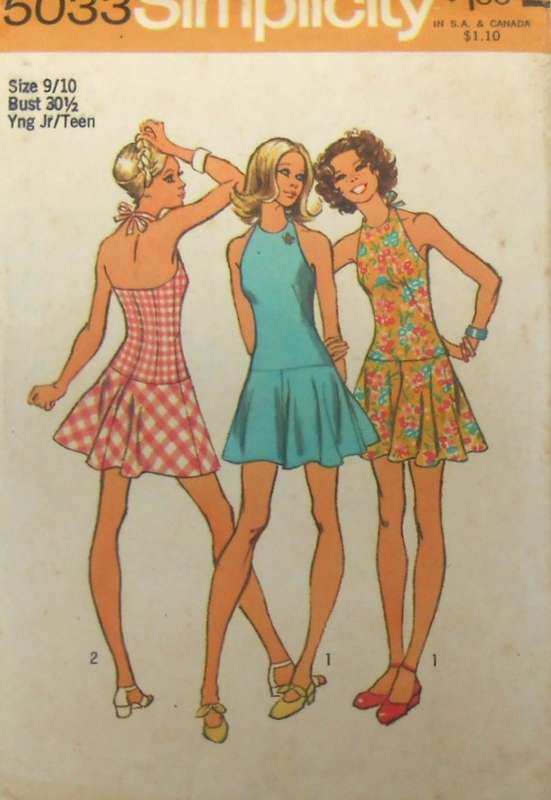 SIMPLICITY 5033 MINI DRESS OR TOP SIZE 9/10 BUST 30 1/2 COMPLETE