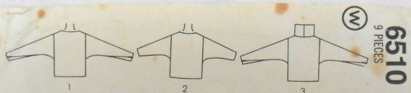 SIMPLICITY 6510 PULLOVER TOP WITH NECK VARIATIONS SIZE 10-12-14 COMPLETE-ZIPLOC