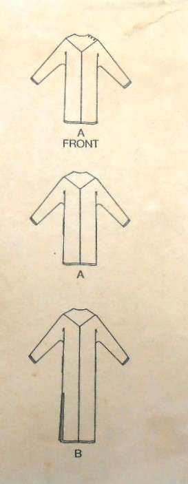 BUTTERICK 4650 VERY LOOSE-FITTING DRESS SIZE 10 COMPLETE