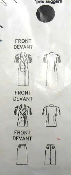 BUTTERICK 4700 DRESS-TOP-SKIRT SIZE 8-10-12 COMPLETE-CUT TO 12