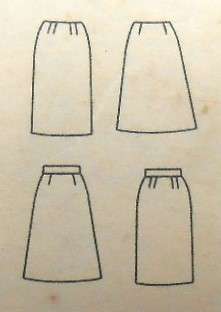 VINTAGE BUTTERICK 3999 SET OF SKIRTS SIZE WAIST 28 HIP 38 SKIRT STYLE 1 & 2 NOT SUPPLIED