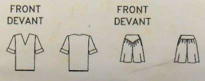 BUTTERICK 5424 TOP & SHORTS SIZE 6-14 COMPLETE-CUT TO 14