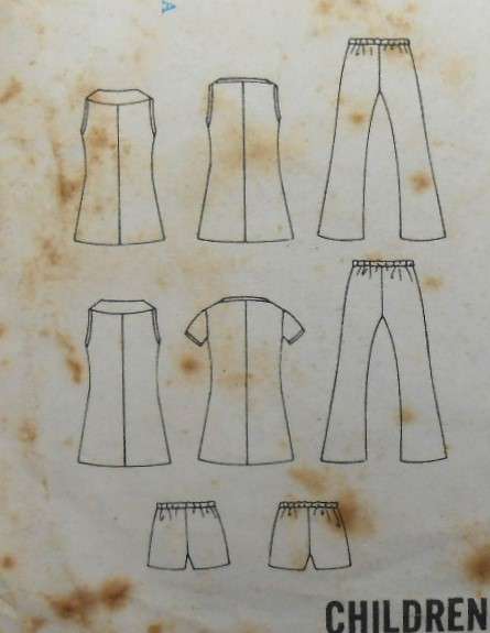 BUTTERICK 5810 GIRLS DRESS-PANTS-SHORTS SIZE 6 YEARS BREAST 25" COMPLETE