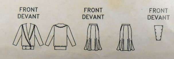 BUTTERICK 6890 TOP WITH COLLAR FEATURE-SKIRT SIZE 6-8-10-12-14 COMPLETE-CUT TO 14