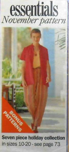 ESSENTIALS E95 INDIAN SUMMER JACKET-WAISTCOAT-PANTS-SHORTS-VEST-DRESS-SKIRT TO FIT 10-20