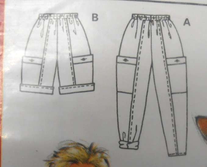 BURDA 5769 KIDS PANTS & SHORTS WITH POCKET SIZE 9-10-12/14-16 YEARS COMPLETE-UNCUT-TO 16 YEARS