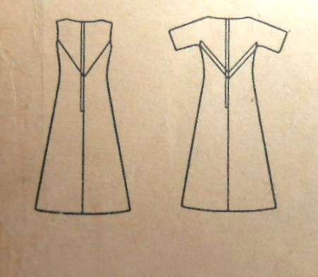V/VINTAGE BUTTERICK 2799 MISSES SEMI FIT DRESS SIZE 10 BUST 31 COMPLETE-ZIPLOC