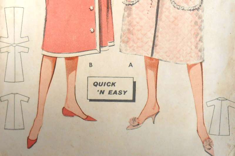 V/VINTAGE BUTTERICK 9211 QUICK 'N EASY ROBE SIZE 10 BUST 31 COMPLETE-ZIPLOC