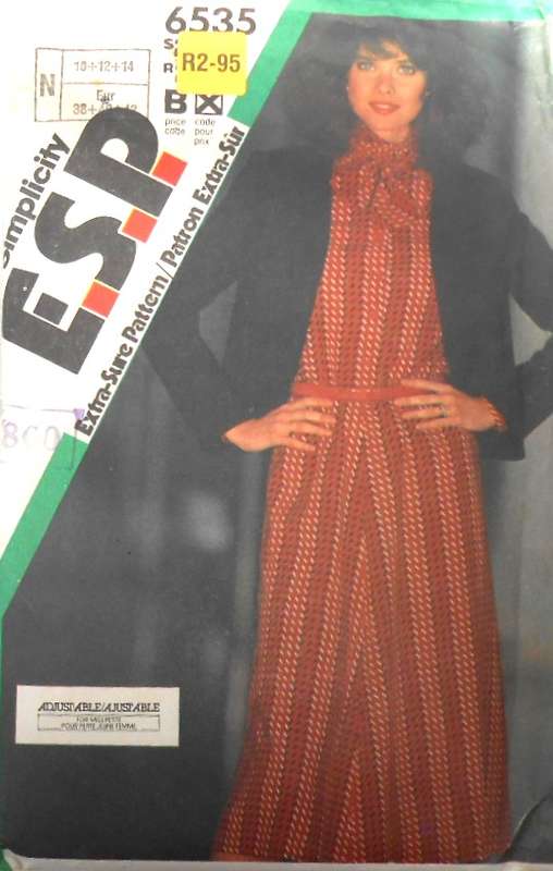 SIMPLICITY 6535 PULLOVER DRESS & LINED JACKET SIZE 10-12-14 COMPLETE-UNCUT-F/FOLDED