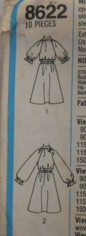 SIMPLICITY 8622 PULLOVER DRESS SIZE SMALL 8-10 COMPLETE