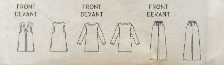 BUTTERICK 4135 LONG WAISTCOAT-TUNIC-PANTS SIZE 12-14-16 COMPLETE-CUT TO 16