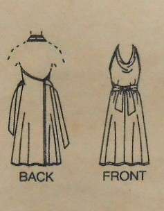 BUTTERICK 6072 FITTED & FLARED BACK WRAP DRESS SIZE 8-18 COMPLETE-CUT SMALL 8-10 (M & L PIECES H/W)