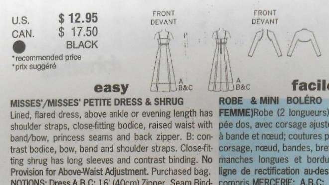 BUTTERICK 6534 STUNNING LINED & FLARED EVENING DRESSES SIZE 18-20-22 COMPLETE-UNCUT-F/FOLDED