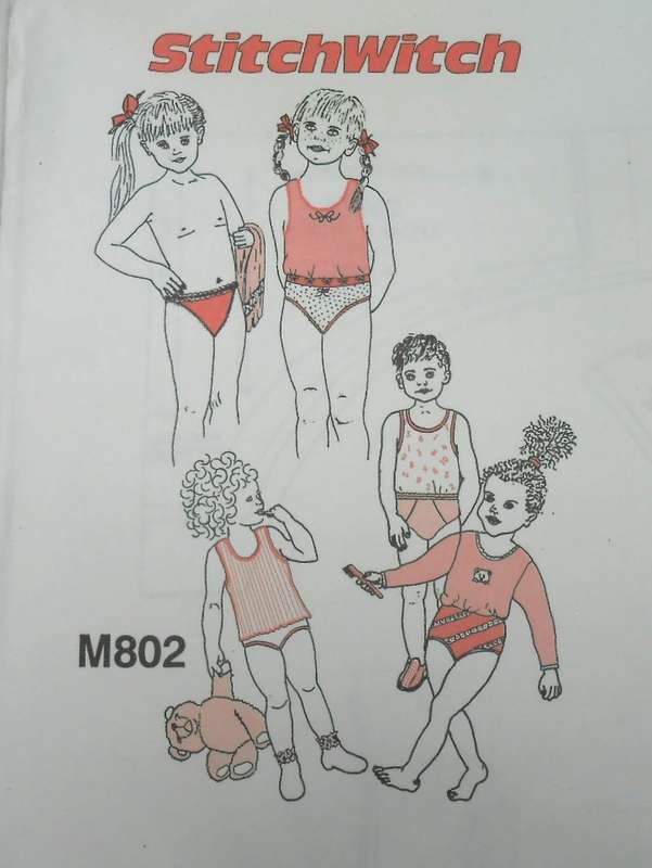 STITCHWITCH M802 KIDDIES UNDERWEAR SIZES 2-11 YEARS