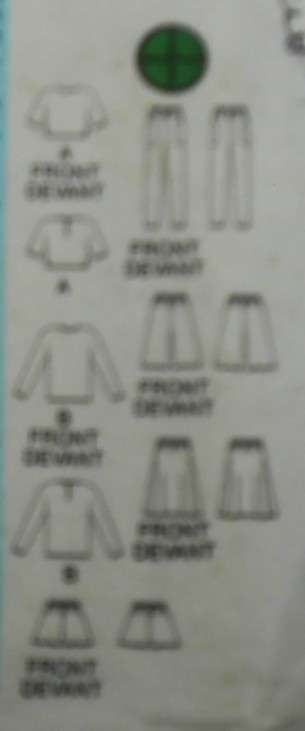 BUTTERICK 3779 GIRLS TOP-SKIRT-CULOTTES-SHORTS-PANTS SIZE 7-8-10 YEARS COMPLETE-MOSTLY UNCUT