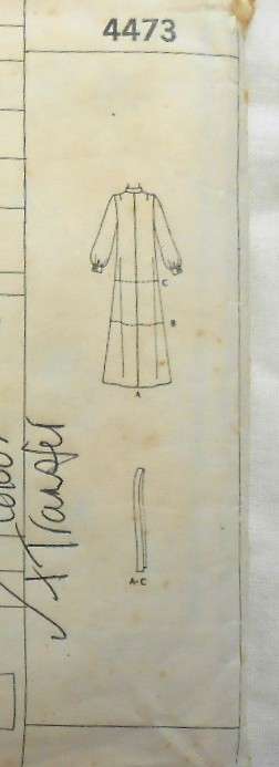 McCALLS 4473 DRESS OR TOP WITH FOUR COLOUR TRANSFERS SIZES 12 BUST 34- COMPLETE-ZIPLOC