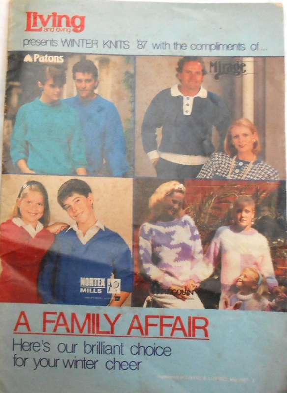 LIVING & LOVING PRESENTS WINTER KNITS '87 - 16 A4 PAGES