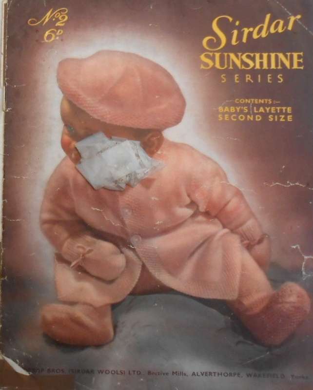 SIDAR SUNSHINE SERIES NO 2  BABY'S LAYETTE SECOND SIZE - 8 PAGES
