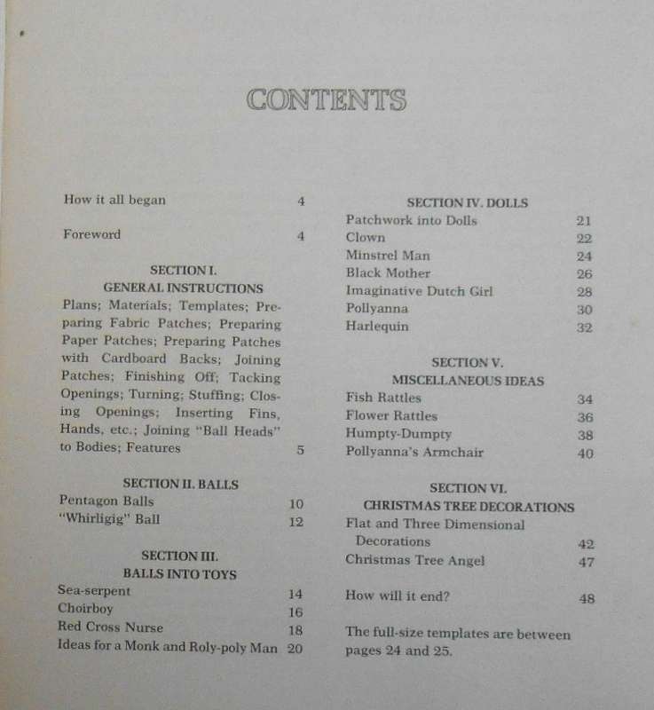 PATCHWORK PLAYTHINGS-MARGARET HUTCHINGS WITH FULL SIZE TEMPLATES-52 PAGES SOFT COVER