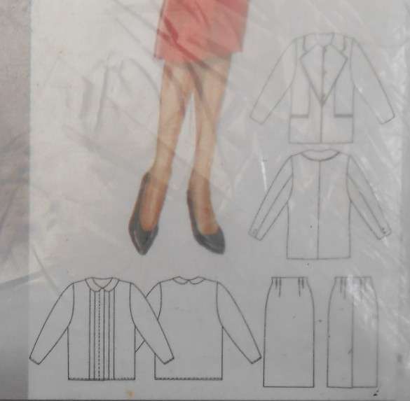 BURDA 6086 JACKET-BLOUSE-SKIRTS SIZES 10-40 COMPLETE-UNCUT-F/FOLDED-SEALED