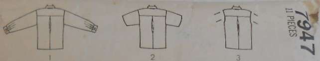 SIMPLICITY 7947 LOOSE FITTING SHIRT SIZE 10-12-14-16 COMPLETE-CUT TO SIZE 14-ZIPLOC