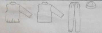 McCALLS 3402 MENS+BOYS JACKET-VEST-PULL ON PANTS-REVERSIBLE HAT SIZE S-M-L COMPLETE-CUT TO L 46-46