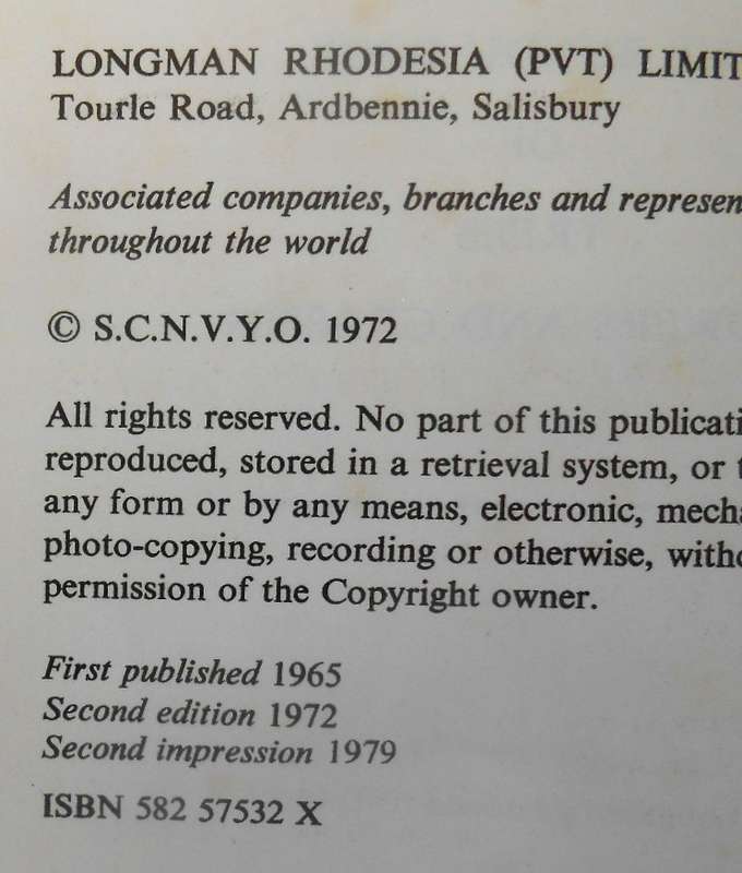THE BUNDU BOOK 1 OF TREES, FLOWERS AND GRASSES -SECOND IMPRESSION 1979-LONGMAN RHODESIA