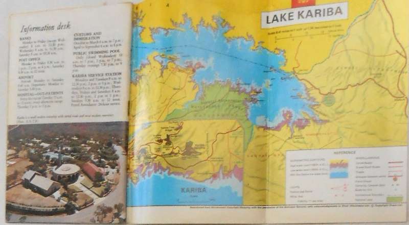 LAKE KARIBA-1971-52 PAGES SOFTCOVER WITH MAPS OF LAKE KARIBA