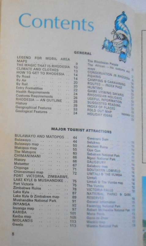 JUMBO GUIDE TO RHODESIA-RHODESIA NATIONAL TOURIST BOARD-240 PAGES SOFTCOVER