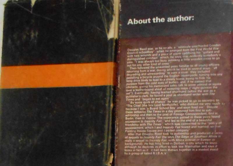 THE BATTLE FOR RHODESIA & THE SEIGE OF SOUTHERN AFRICA BY DOUGLAS REED-TWO HARDCOVERS+DUST JACKETS