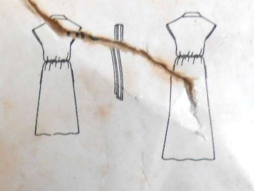 VOGUE 7381 LOOSE FITTING FRONT WRAP DRESS SIZE 12-14 MEDIUM COMPLETE-UNCUT-F/FOLDED-ZIPLOC