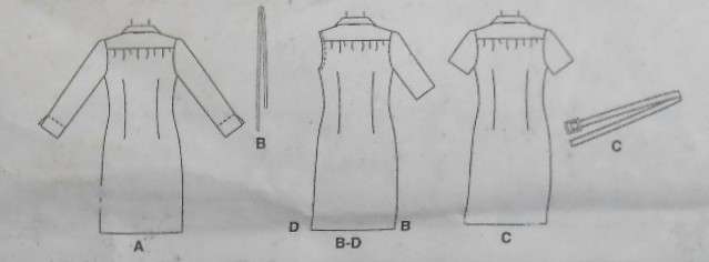 McCALLS 3512 SHIRT DRESSES SIZE 8-10-12-14 COMPLETE-CUT TO 14
