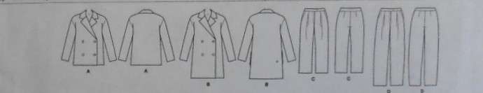 McCALLS M7876 JACKETS & PANTS SIZE 14- 16-18-20-22 COMPLETE-UNCUT-F/FOLDED