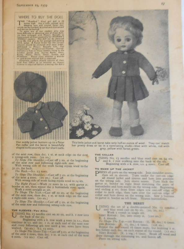WOMAN'S WEEKLY - SEPTEMBER 19TH 1959 WITH KNITTING PATTERNS