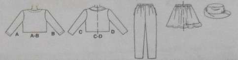 McCALLS 9017 KIDS UNLINED JACKET-PULL ON PANTS-SHIRT-HAT SIZE 4-5-6 YEARS-COMPLETE-UNCUT-F/FOLDED
