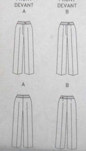 VOGUE 7881 CLAIRE SCHAEFFER'S CUSTOM COUTURE COLLECTION PANTS SIZE 12-14-16 COMPLETE-UNCUT-F/FOLDED